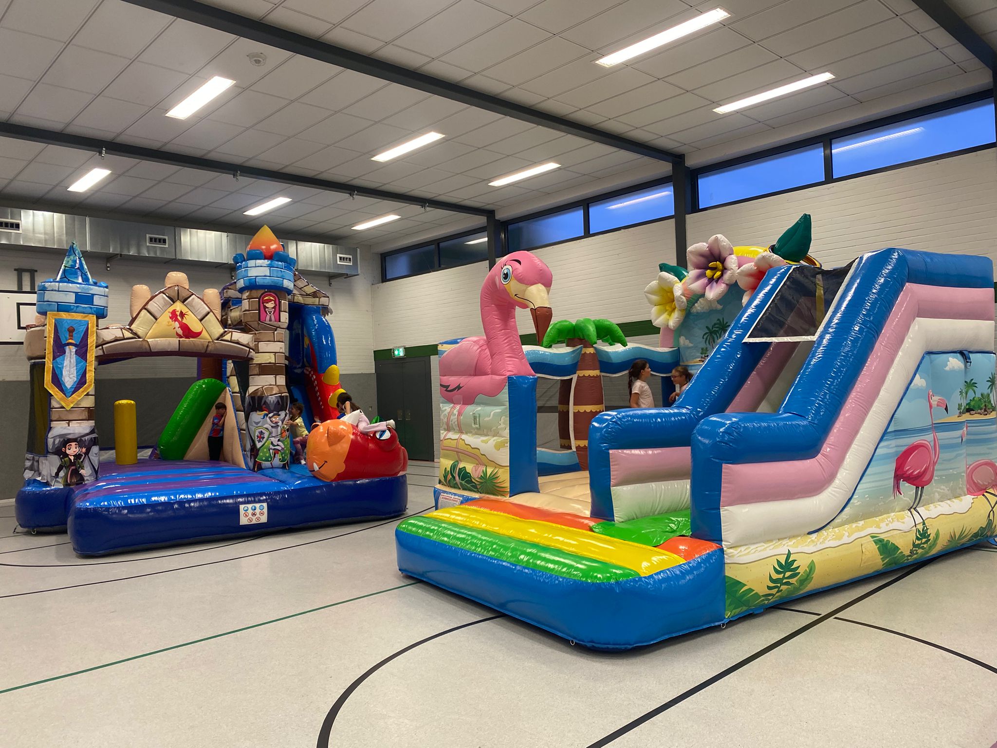 Strandparty mit Flamingo